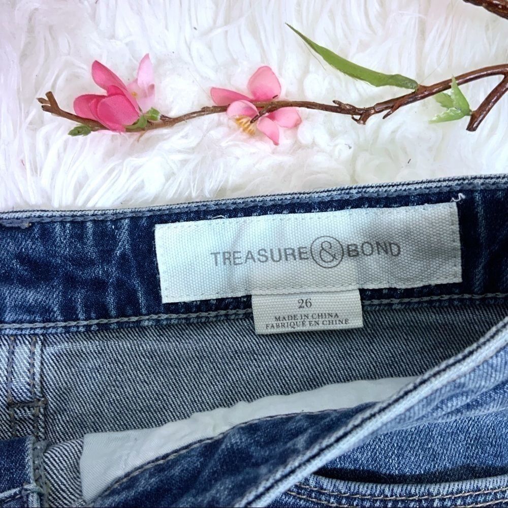 TREASURE & BOND Denim Blue Jean skirt Size 26 NWT - Picture 3 of 6